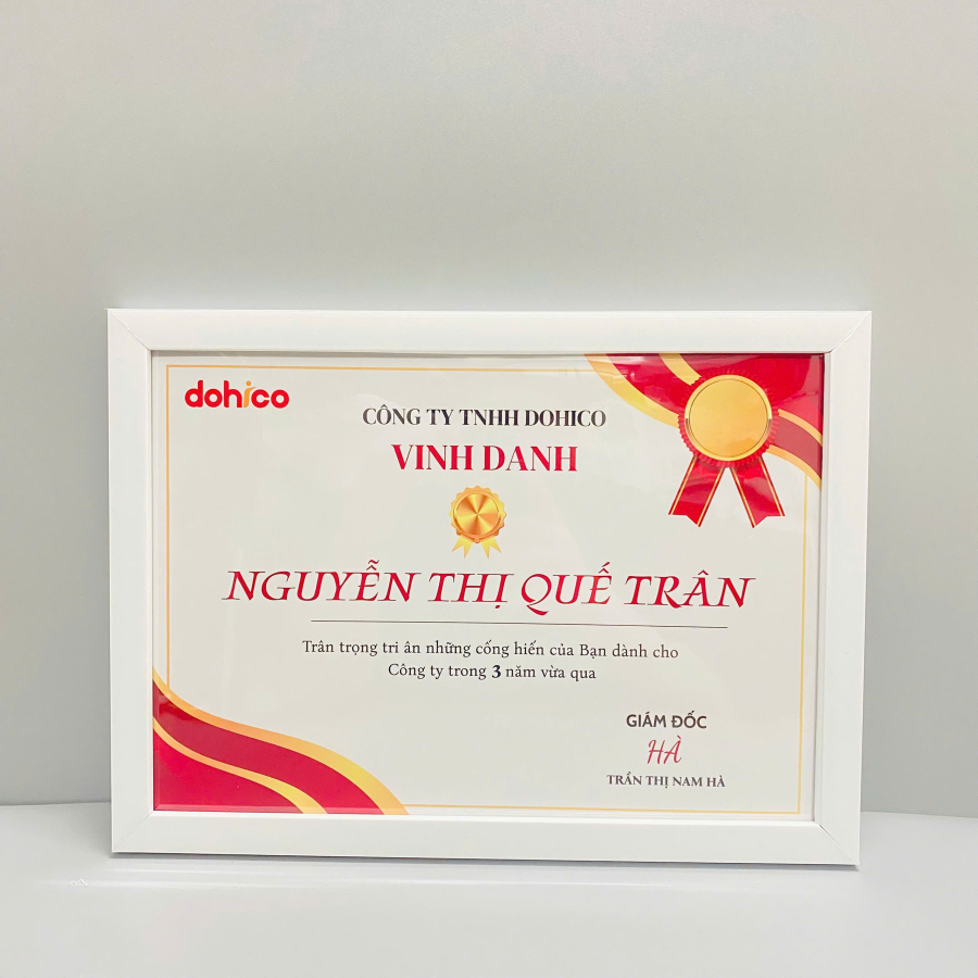 BẰNG KHEN VINH DANH NHÂN VIÊN BẰNG KHEN VINH DANH NHÂN VIÊN