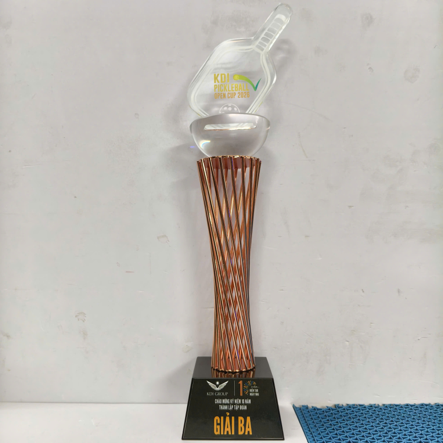 CUP KIM LOẠI - CUP PICKLE BALL ĐẸP