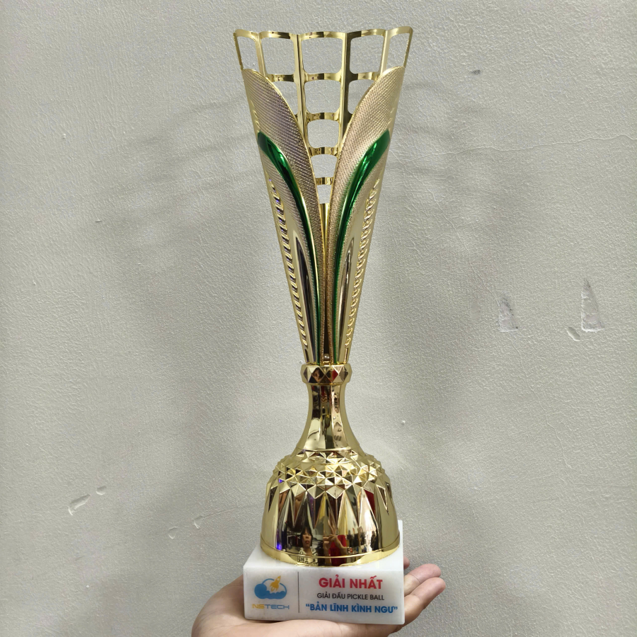 CUP KIM LOẠI - CUP PICKLE BALL IN DECAL THEO YÊU CẦU