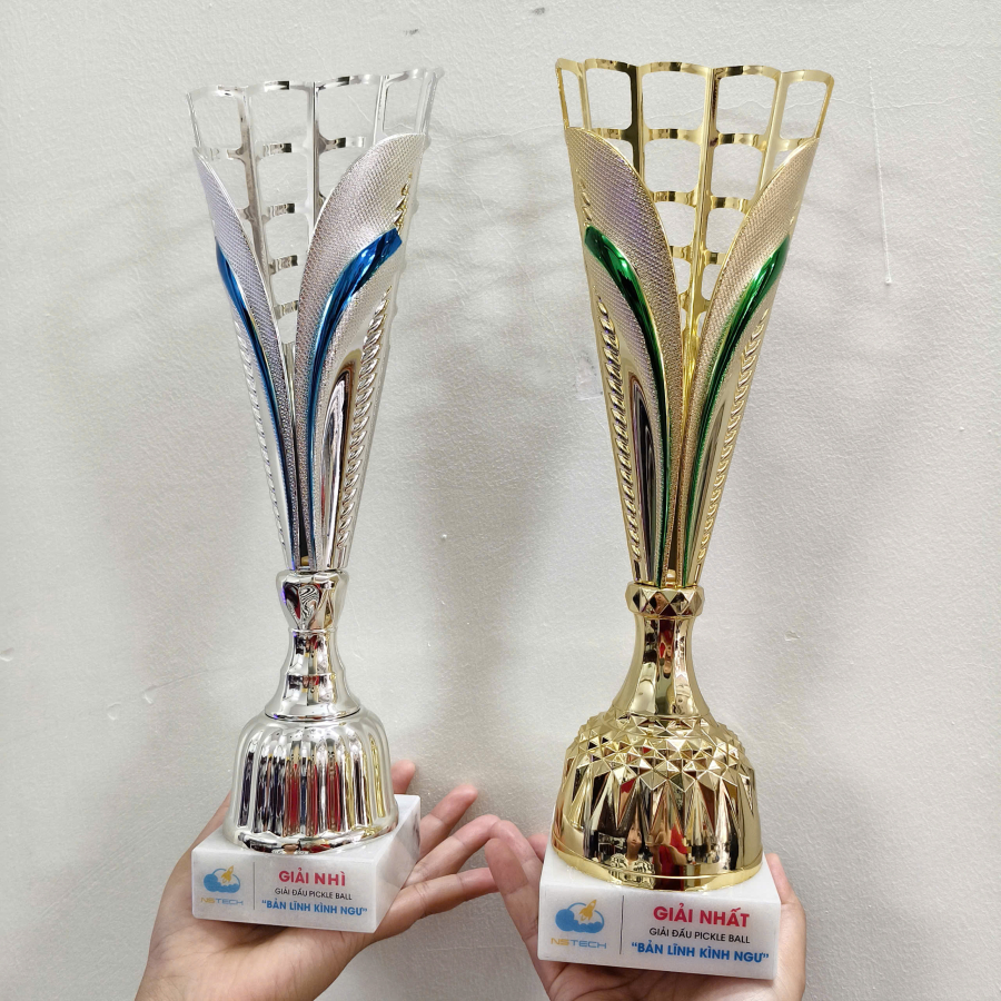 CUP KIM LOẠI - CUP PICKLE BALL IN DECAL THEO YÊU CẦU