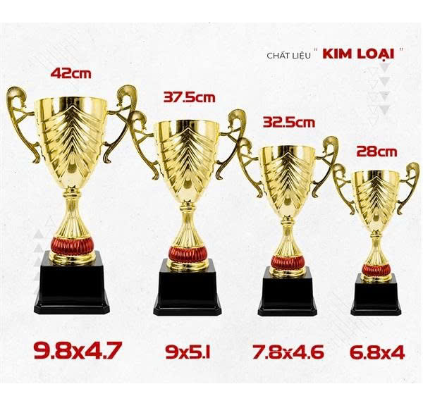 CUP KIM LOẠI - CÚP VINH DANH, KHEN TẶNG ĐẸP