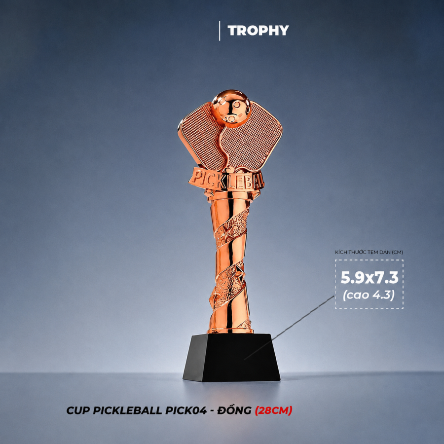 CUP THỂ THAO TRAO GIẢI ĐẤU PICKLEBALL
