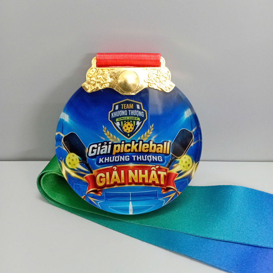 Huy chương pha lê giải pickleball 