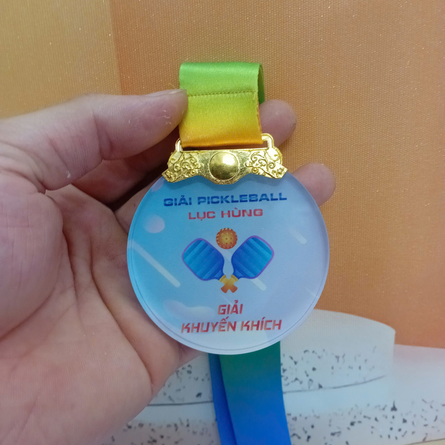 Huy chương pha lê pickleball
