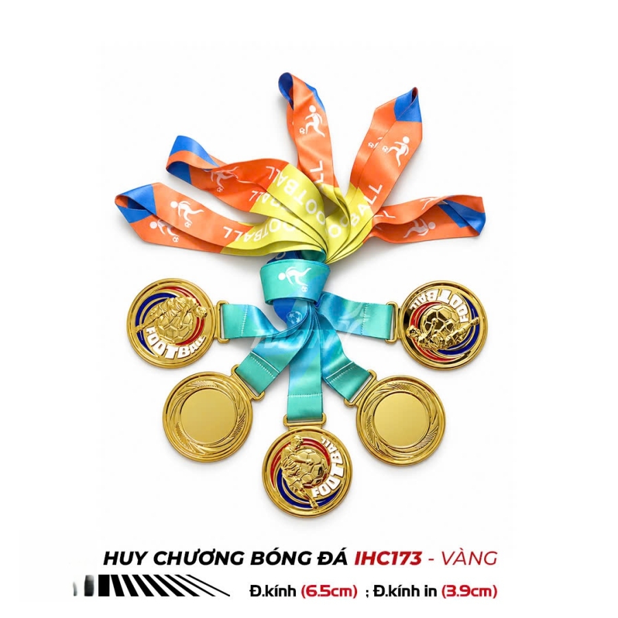Huy chương thể thao bóng đá đẹp