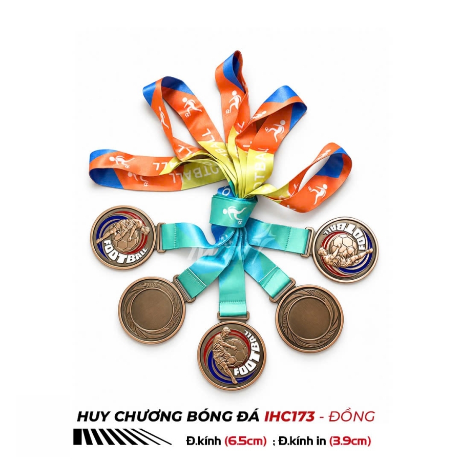 Huy chương thể thao bóng đá đẹp