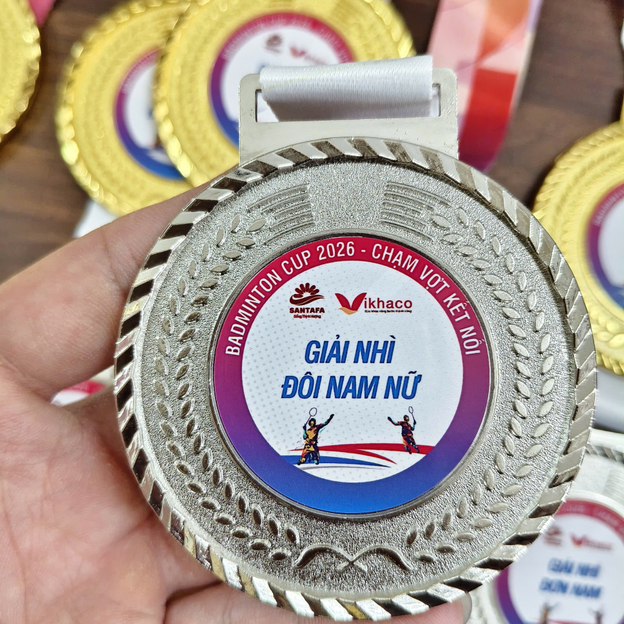 Huy chương trao giải thể thao cầu lông