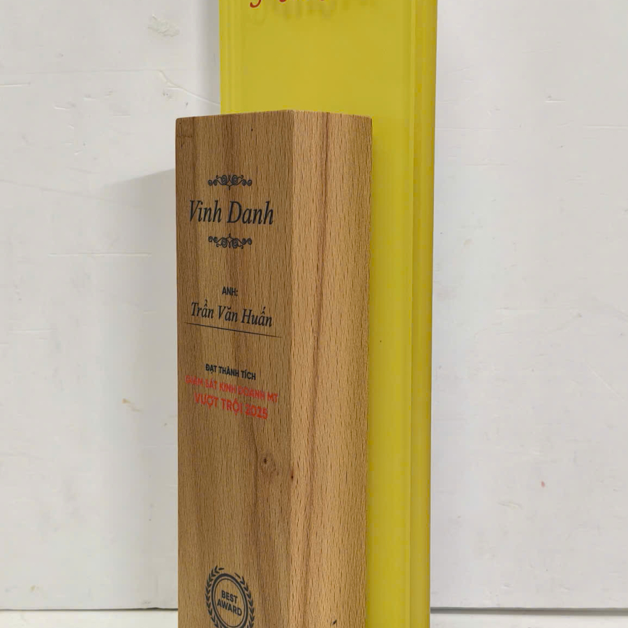 Kỷ niệm chương pha lê gổ Mikiri