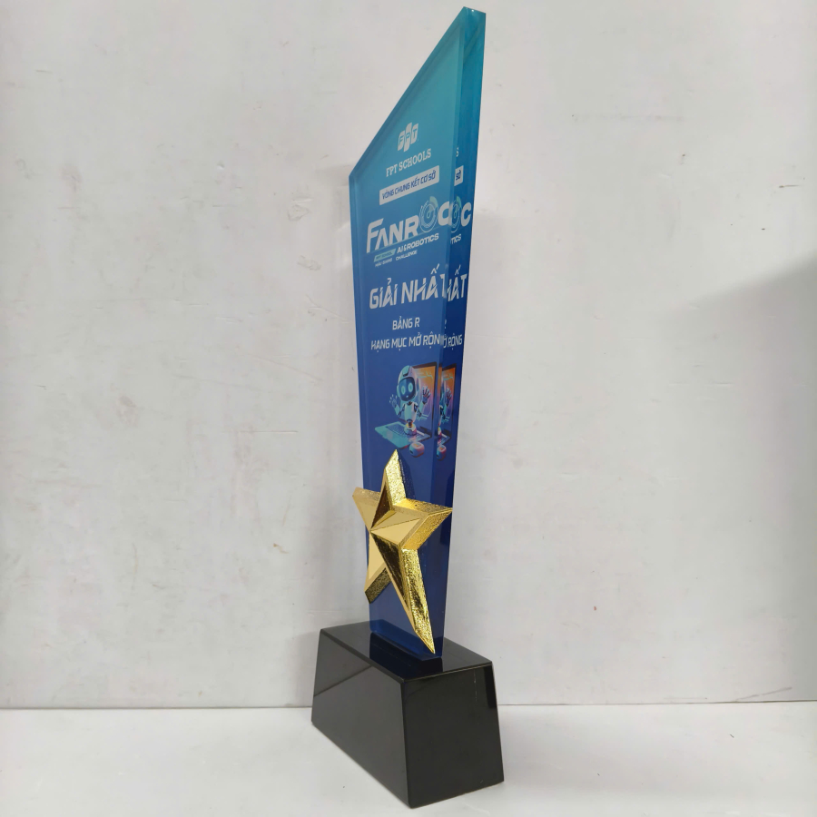 kỷ niệm chương pha lê kết hợp sao giá rẻ