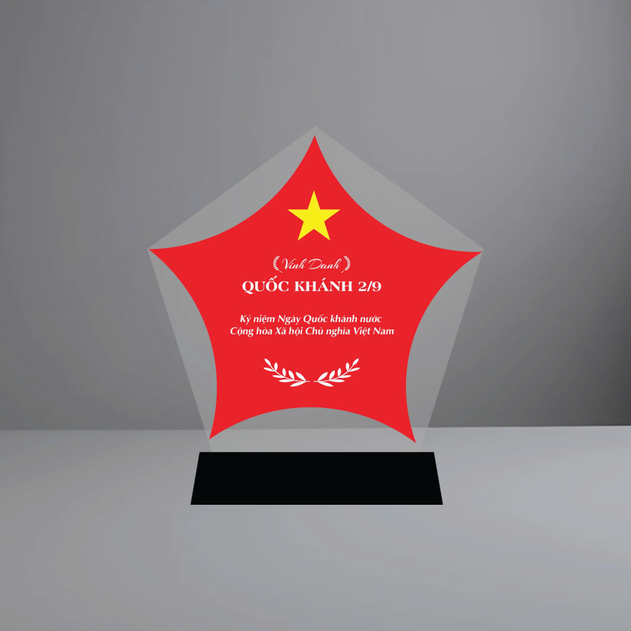 Kỷ niệm chương pha lê Quốc khánh 2/9