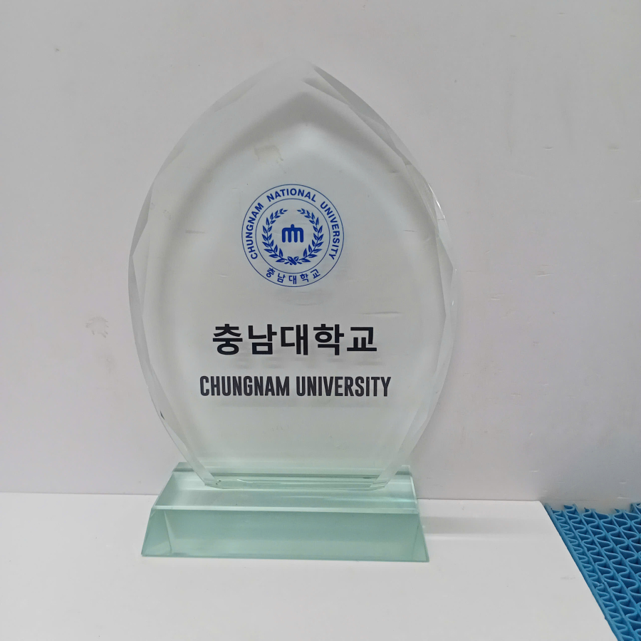 Kỷ niệm chương thủy tinh trường học                    