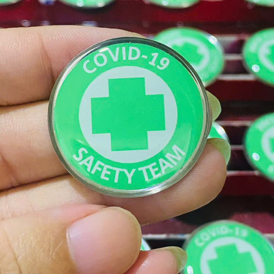 pins cài áo - logo cài áo - huy hiệu cài áo tròn logo