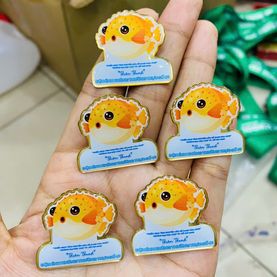 pins cài áo  - logo cài áo - huy hiệu kim loại in phủ keo 11