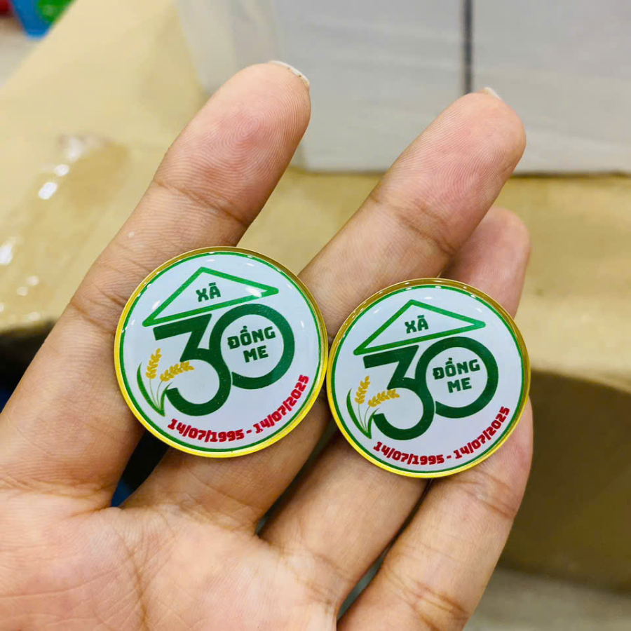 pins cài áo  - logo cài áo - huy hiệu kim loại in phủ keo 12