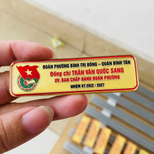 Bảng tên cài áo đoàn viên