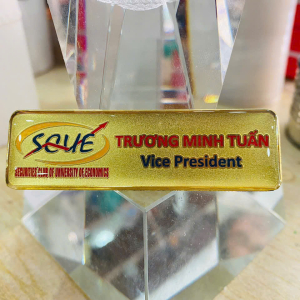 Bảng tên cài áo in logo