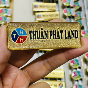 Bảng tên kim loại cài áo