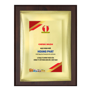 BẢNG VINH DANH CAO CẤP CÔNG TY SƠN SỐ 1 VIỆT NAM 