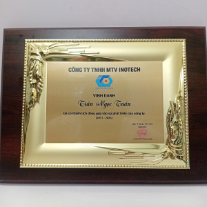BẢNG VINH DANH KHUNG GỖ CAO CẤP - VINH DANH NHÂN VIÊN
