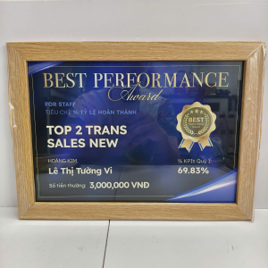 BẢNG VINH DANH KHUNG GỖ KHEN TẶNG