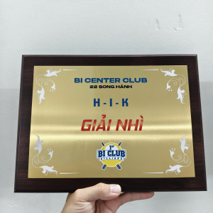 BẢNG VINH DANH KHUNG GỖ PHỐI KIM LOẠI KHEN TẶNG