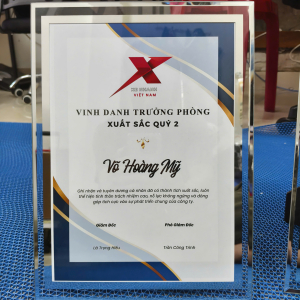 BẢNG VINH DANH KÍNH KHEN TẶNG – TÔN VINH GIÁ TRỊ