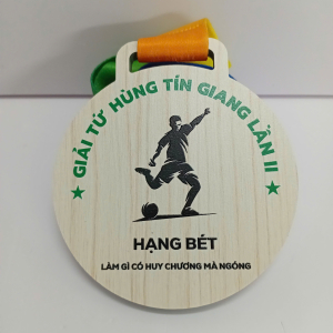 Huy chương gỗ bóng đá