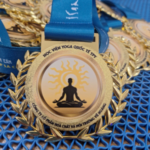 Huy chương kim loại yoga