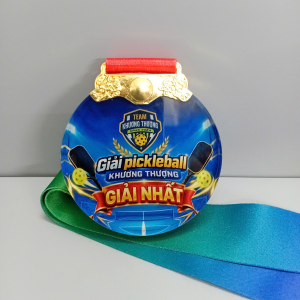 Huy chương pha lê giải pickleball 