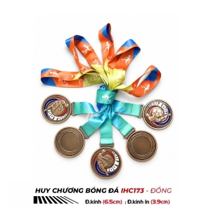 Huy chương thể thao bóng đá đẹp
