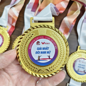Huy chương trao giải thể thao cầu lông