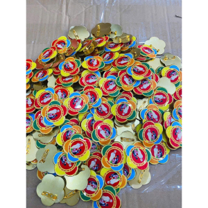  Huy Hiệu cài áo Kim Loại - Cháu ngoan Bác hồ