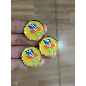  Huy Hiệu cài áo Kim Loại - Logo cài áo FPT