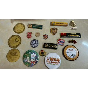  Huy Hiệu kim loại ăn mòn - Logo cài áo theo yêu cầu