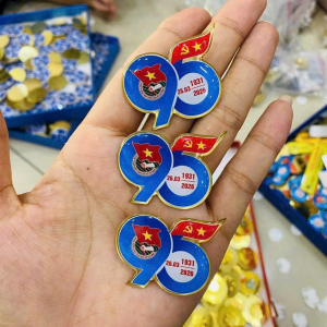 Huy hiệu kim loại phủ keo epoxy - huy hiệu Đoàn 95 năm