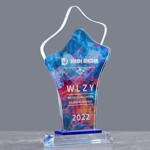 Kỷ niệm chương pha lê 2 lớp đẹp sang trọng 