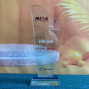 Kỷ niệm chương pha lê 2 lớp vinh danh MISA