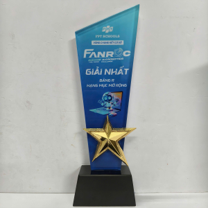 kỷ niệm chương pha lê kết hợp sao giá rẻ