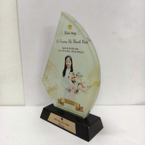 Kỷ niệm chương pha lê tặng cô giáo