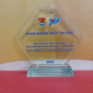 Kỷ niệm chương pha lê vinh danh  