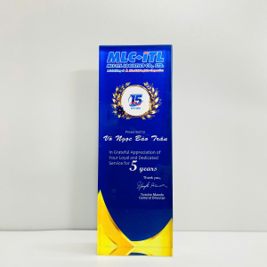 Kỷ niệm chương pha lê vinh danh nhân viên