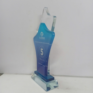 Kỷ niệm chương thủy tinh 2 lớp đẹp