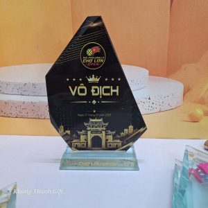 Kỷ niệm chương thủy tinh pickleball