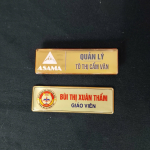 Pins cài áo - logo cài áo - bảng tên giáo viên in theo yêu cầu