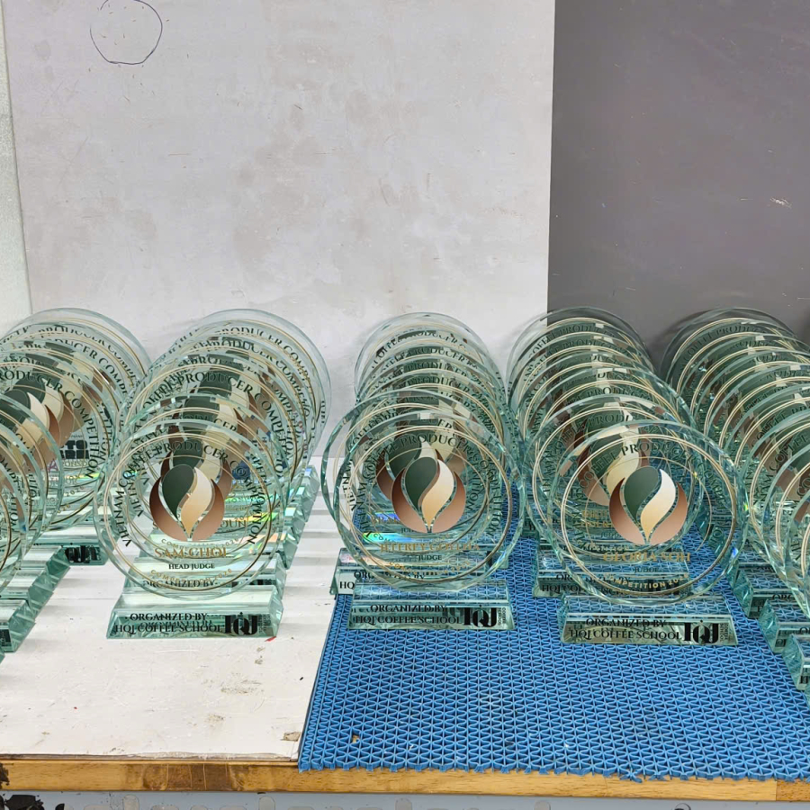 Kỷ niệm chương pha lê tròn